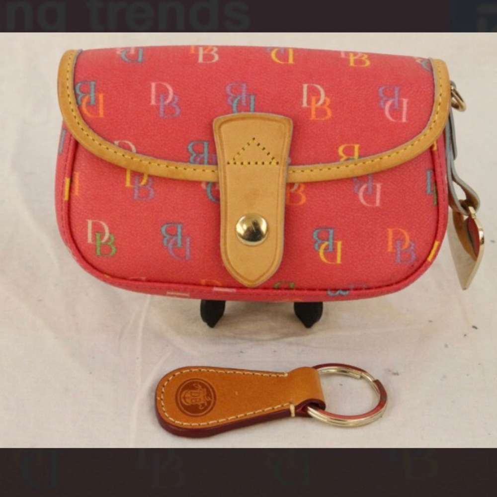 Dooney & Bourke clutch pouch & leather key fob